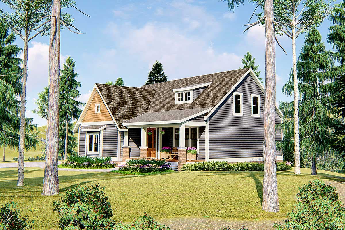 Plan 500052VV: Exclusive 3-Bed Craftsman Cottage House Plan Light on the Budget - 1927 Sq Ft - Image #6 - Cottage, Craftsman
