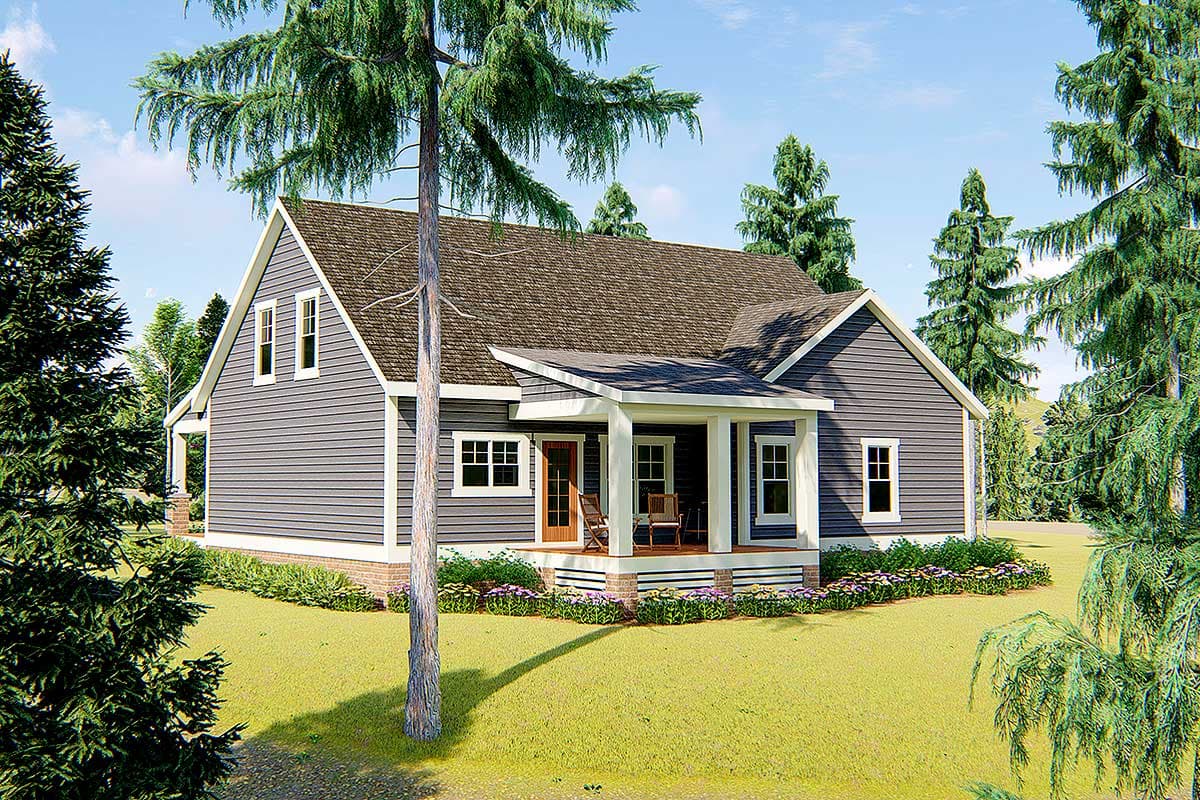 Plan 500052VV: Exclusive 3-Bed Craftsman Cottage House Plan Light on the Budget - 1927 Sq Ft - Image #5 - Cottage, Craftsman