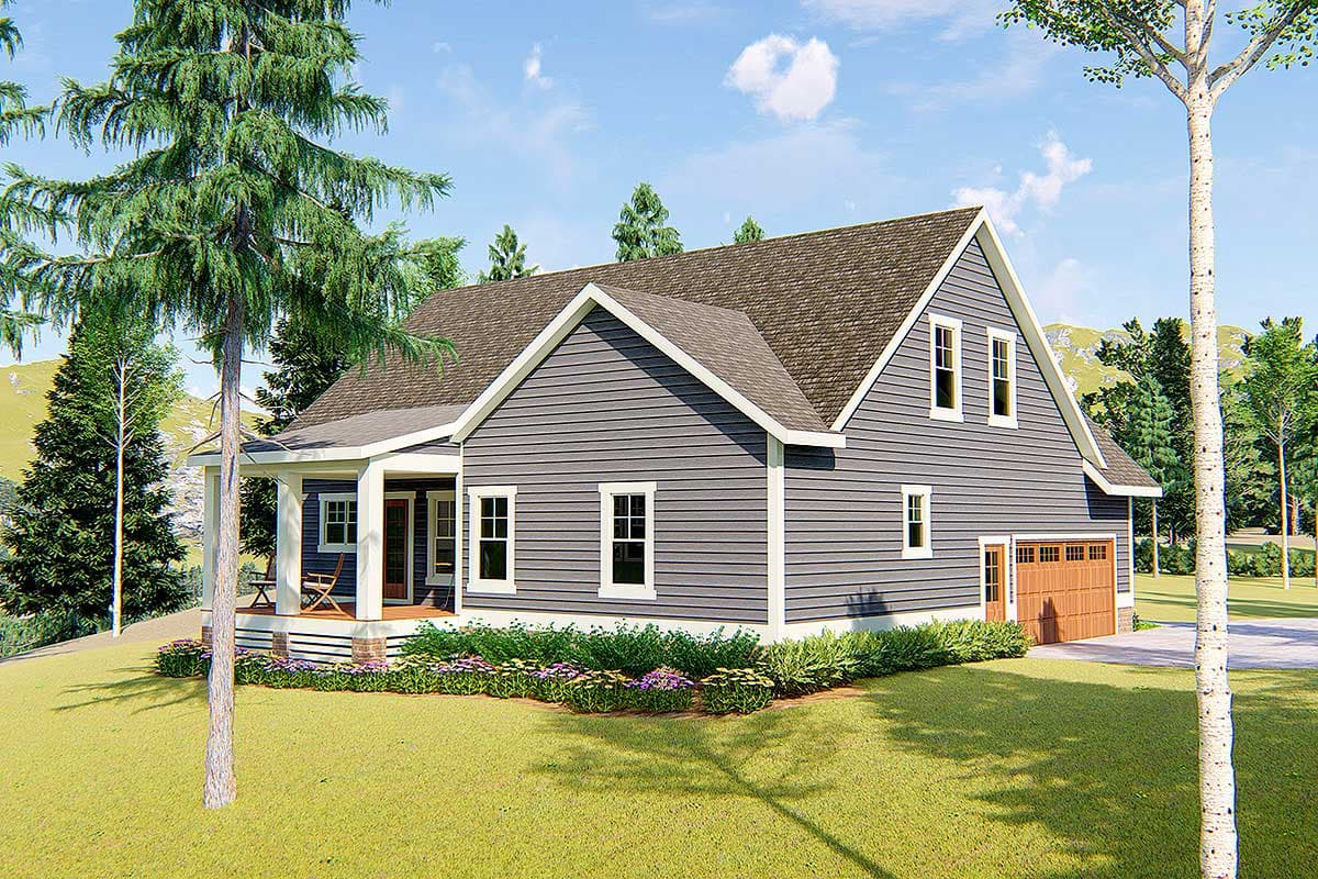 Plan 500052VV: Exclusive 3-Bed Craftsman Cottage House Plan Light on the Budget - 1927 Sq Ft - Image #4 - Cottage, Craftsman
