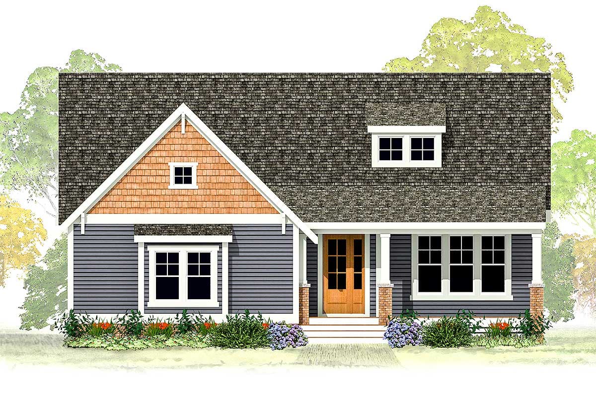Plan 500052VV: Exclusive 3-Bed Craftsman Cottage House Plan Light on the Budget - 1927 Sq Ft - Image #7 - Cottage, Craftsman
