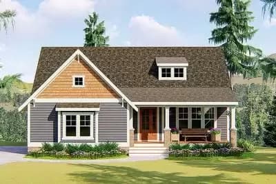 Exclusive 3-Bed Craftsman Cottage House Plan Light on the Budget - 1927 Sq Ft
