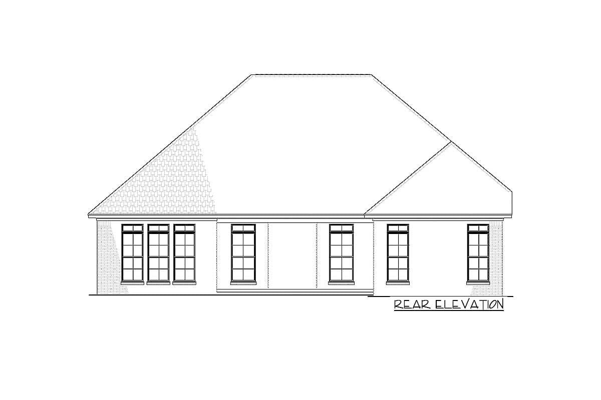 Plan 70589MK: 3-Bed House Plan with Brick Exterior and Bonus with Bath Above Garage - 1757 Sq Ft - Image #19 - Traditional