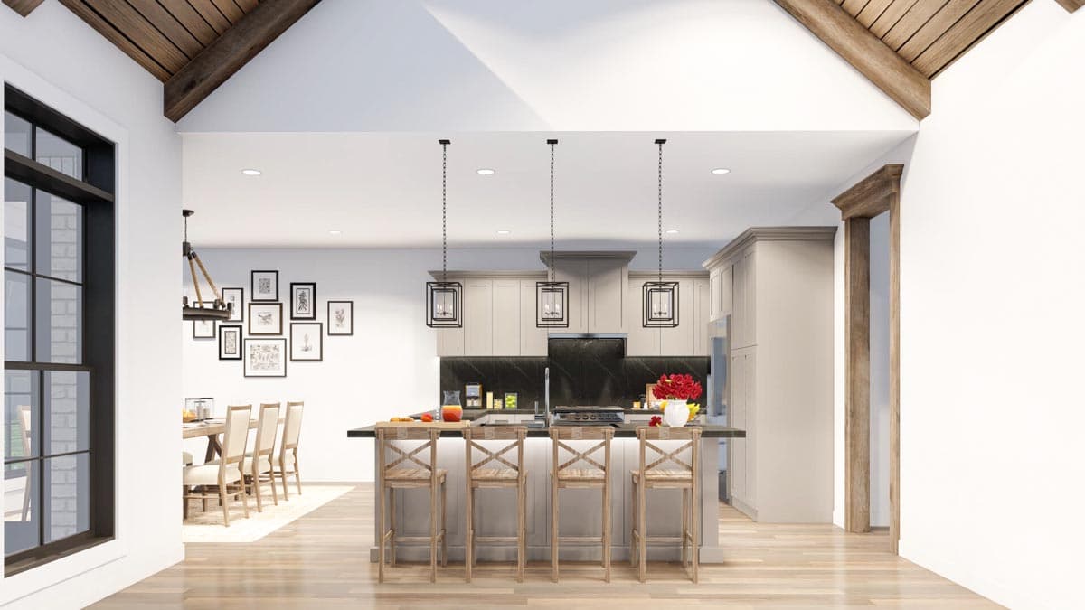 Plan 70589MK: 3-Bed House Plan with Brick Exterior and Bonus with Bath Above Garage - 1757 Sq Ft - Image #10 - Traditional