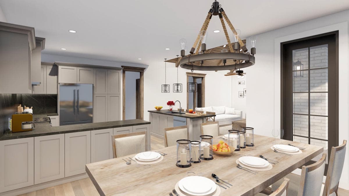 Plan 70589MK: 3-Bed House Plan with Brick Exterior and Bonus with Bath Above Garage - 1757 Sq Ft - Image #11 - Traditional