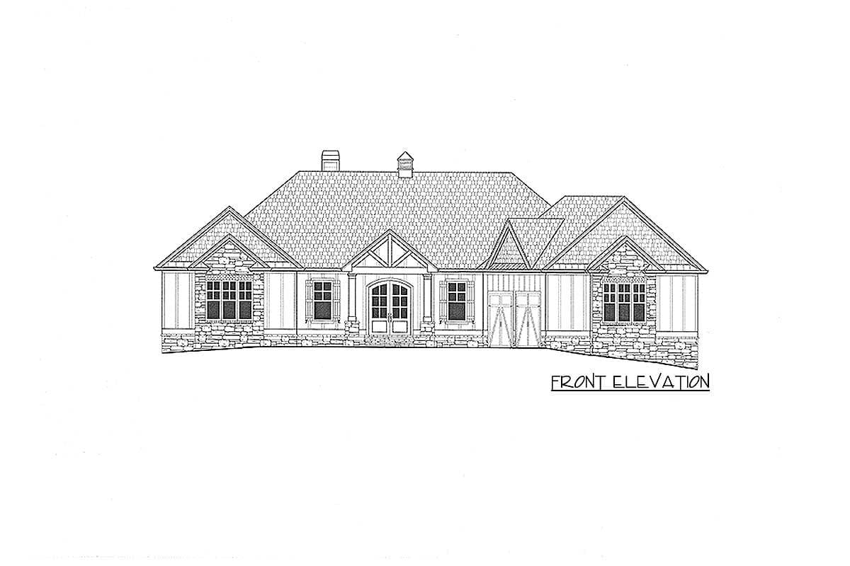 Plan 24382TW: 3-Bed Craftsman with Angled Garage for a Rear-Sloping Lot - Image #49 - Country, Craftsman, Mountain, Ranch, Rustic