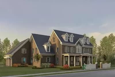 4-Bedroom Colonial Home Plan with Main-Floor Study and 3-Car Garage