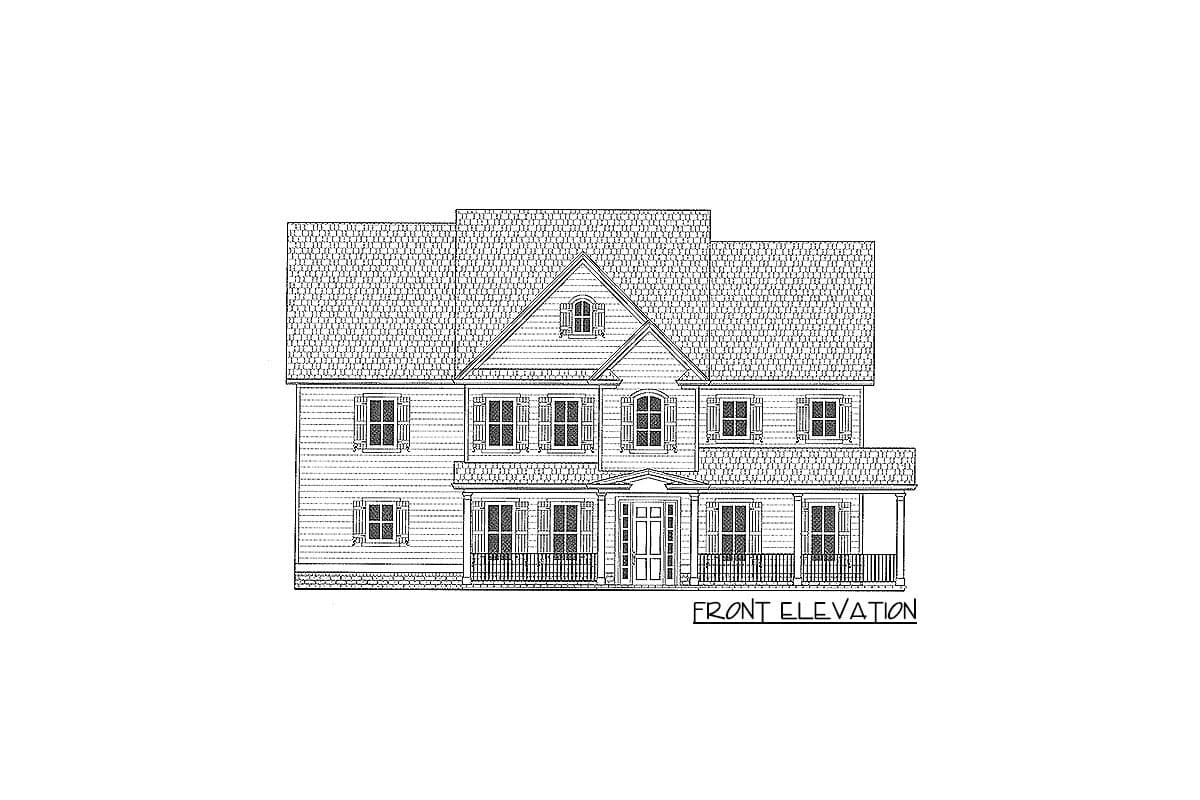 Plan 24384TW: 4-Bed Traditional House Plan with Wraparound Porch and Bonus Room - Image #35 - Country, Traditional