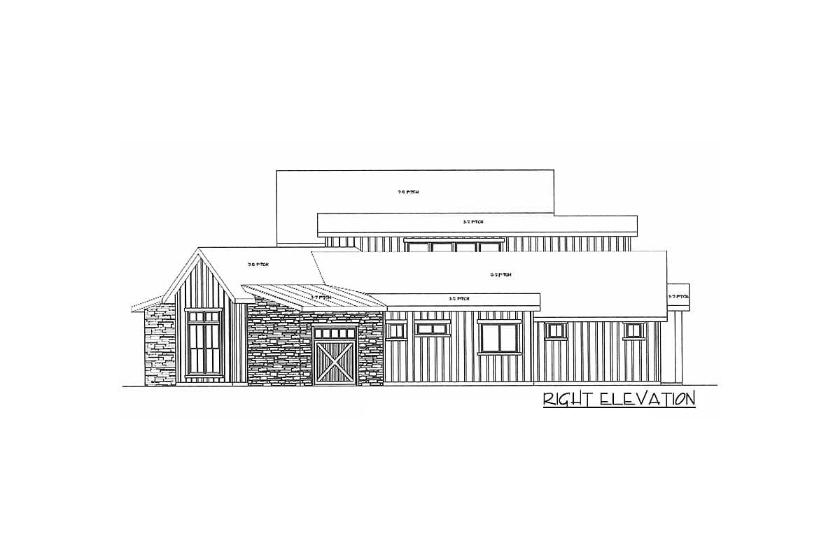 Plan 85265MS: Modern Farmhouse with 2-Story Foyer and Great Room - Image #6 - Barndominium, Country, Farmhouse, Modern Farmhouse, Rustic