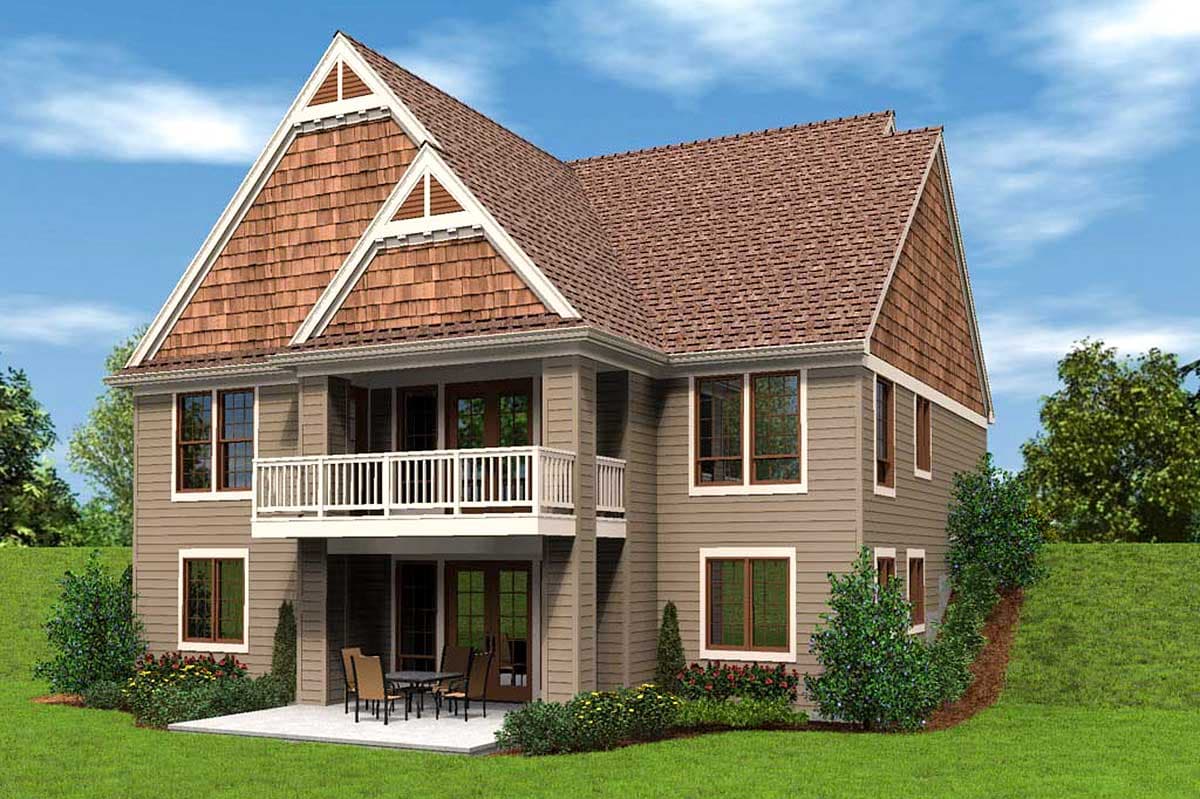 Plan 69700AM: Craftsman House Plan with Vaulted Great Room and Finished Lower Level - Image #7 - Craftsman, Northwest