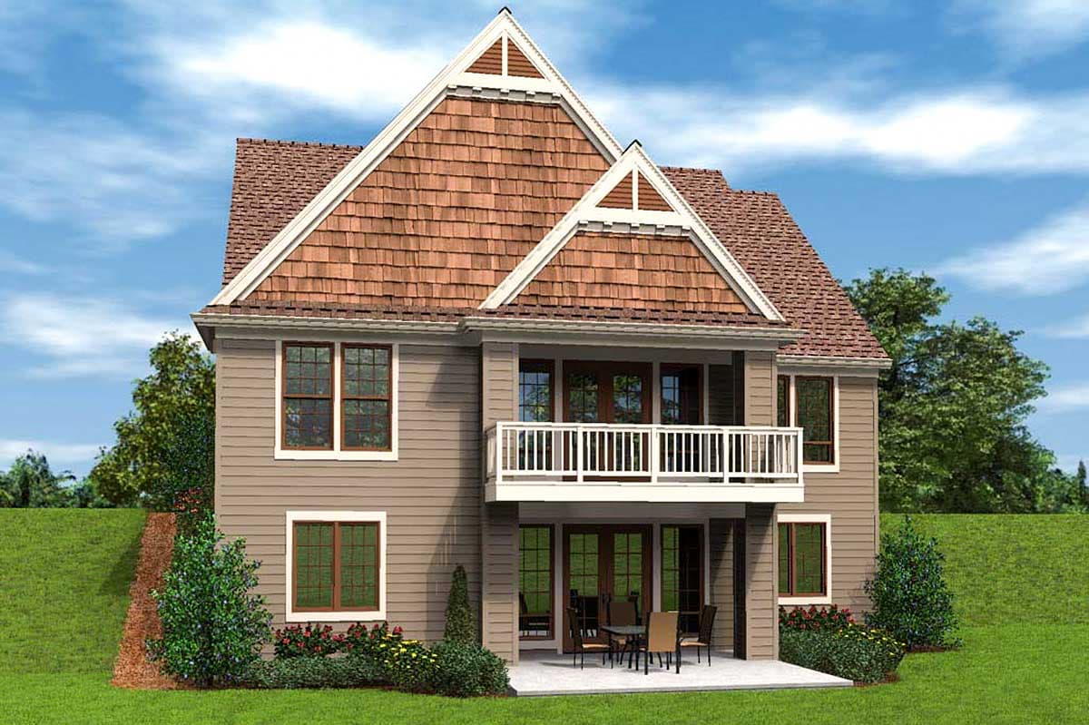 Plan 69700AM: Craftsman House Plan with Vaulted Great Room and Finished Lower Level - Image #8 - Craftsman, Northwest