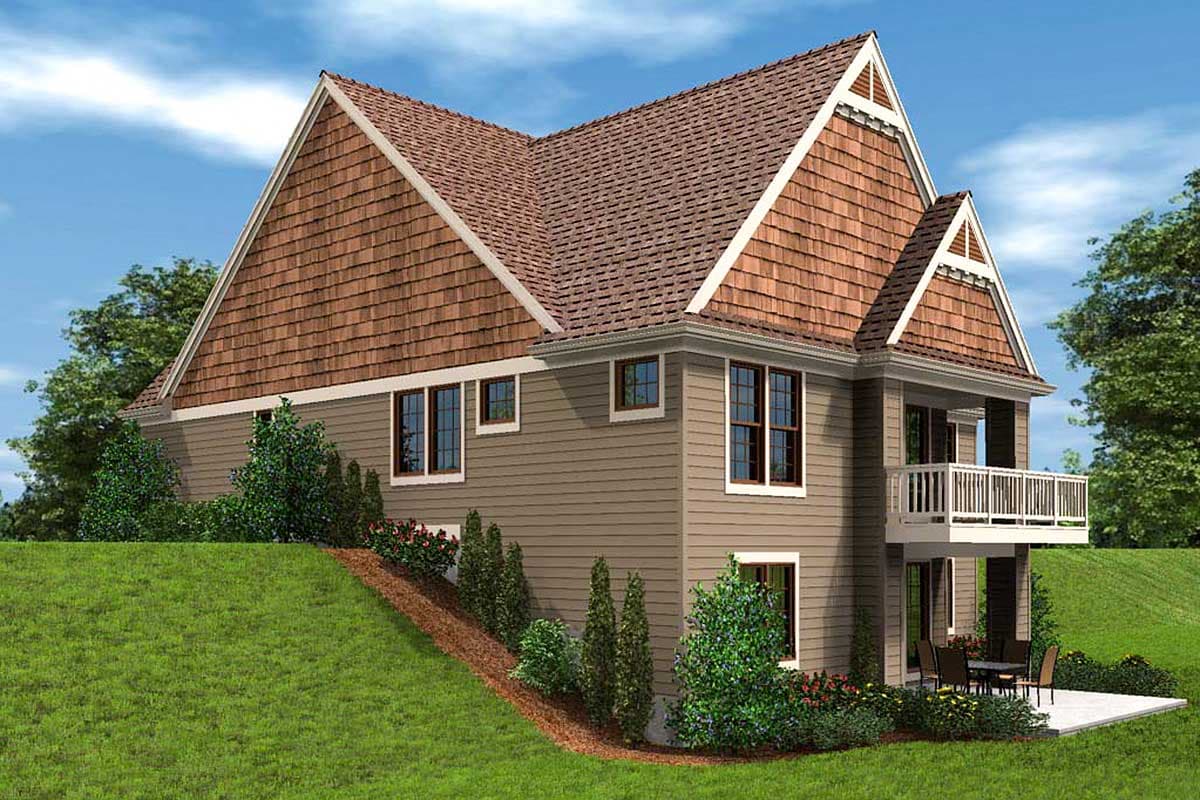 Plan 69700AM: Craftsman House Plan with Vaulted Great Room and Finished Lower Level - Image #9 - Craftsman, Northwest