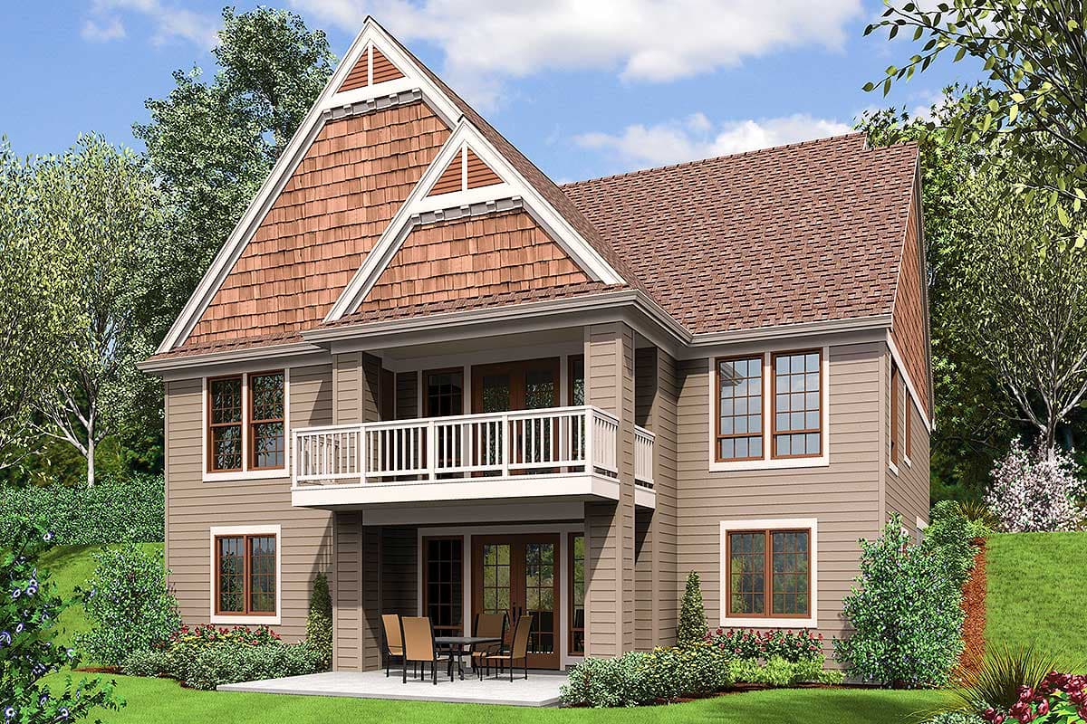 Plan 69700AM: Craftsman House Plan with Vaulted Great Room and Finished Lower Level - Image #6 - Craftsman, Northwest