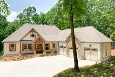4-Bed Craftsman House Plan with Main-Floor Master