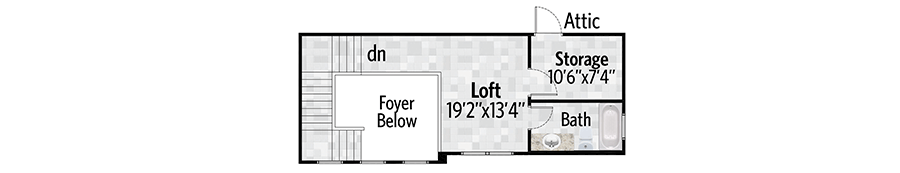Plan 430036LY: Inviting Modern Farmhouse Home Plan with Den and Bonus Room - Floor Plan - 2nd Floor - Country, Craftsman, Farmhouse, Modern Farmhouse, Ranch