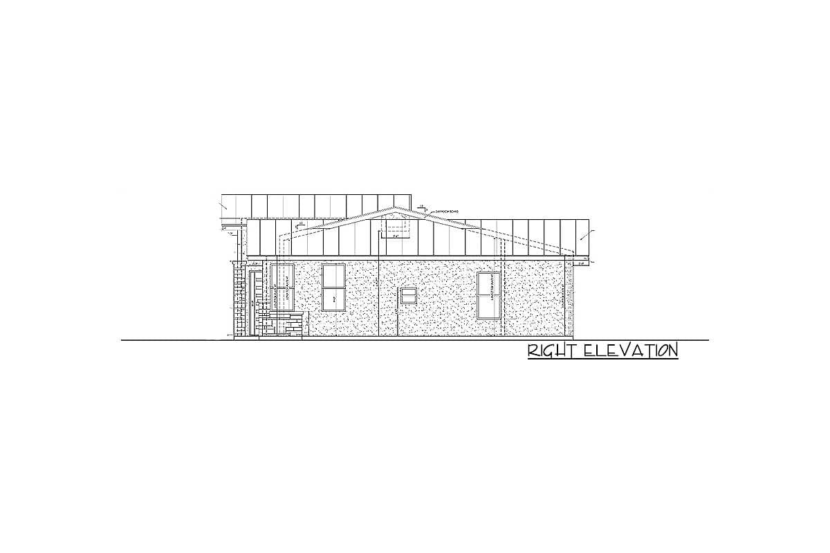 Plan 430037LY:  Modern Prairie Home Plan with Beds in the Corners - Image #5 - Coastal, Contemporary, Mid Century Modern, Vacation