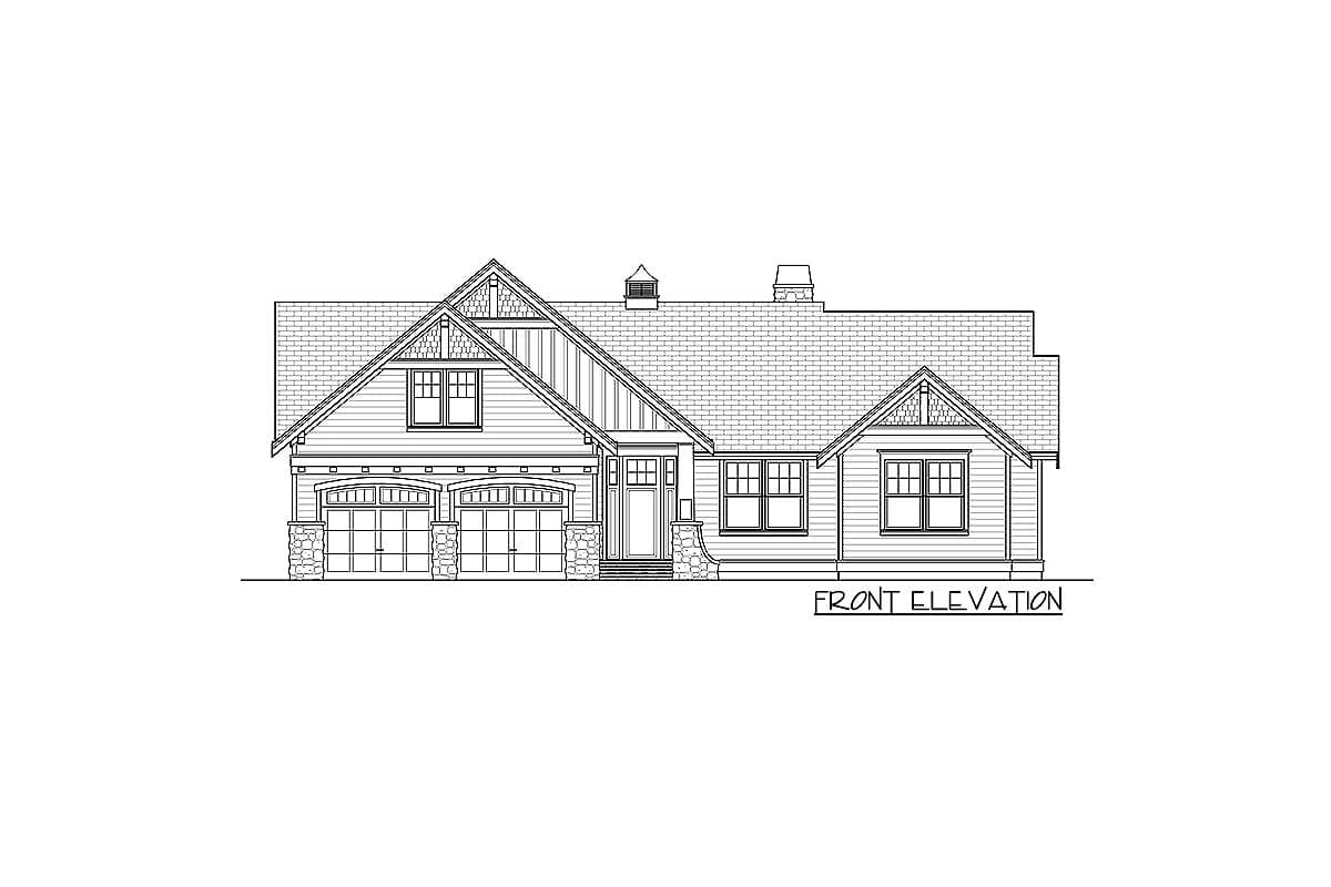 Plan 280018JWD: Charming 3-Bedroom Craftsman House Plan with Open Concept Main Floor - Image #27 - Cape Cod, Coastal, Craftsman