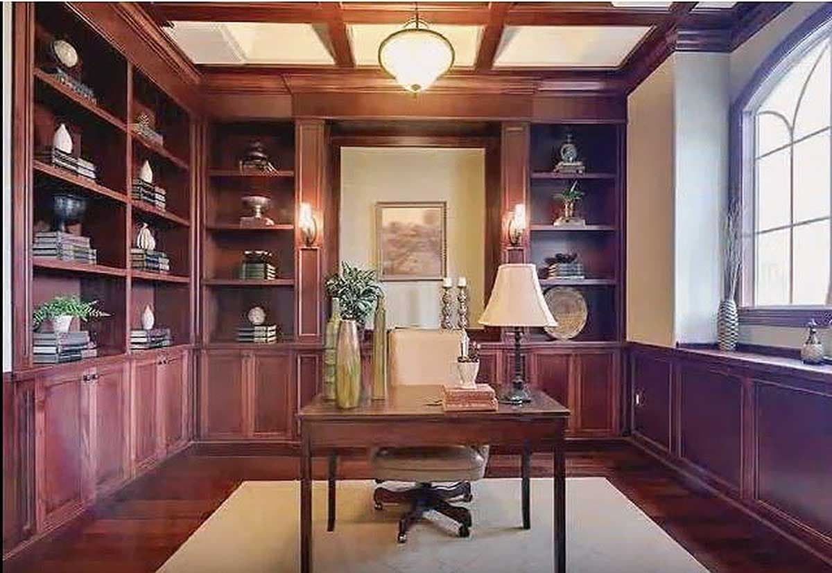 Plan 25646GE: Showcase Craftsman Home Plan with Curved Rear Patio and a 3-Car Garage - 3110 Sq Ft - Image #12 - Craftsman, Mountain