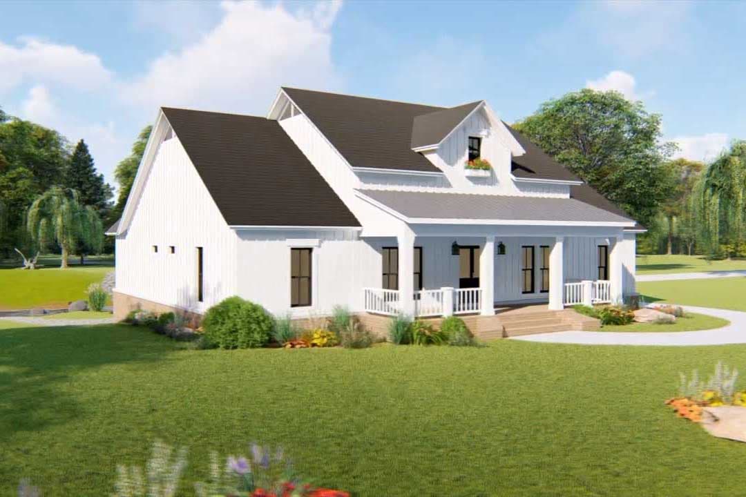 Plan 51186MM: Open Concept 3-Bed Modern Farmhouse Plan - Image #8 - Country, Farmhouse, Modern Farmhouse, Ranch