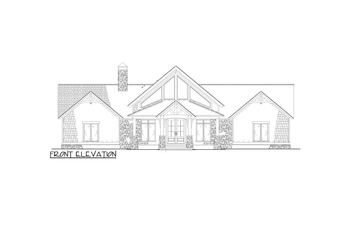Plan 70593MK: Craftsman Home Plan with Lower Level Game and Bunk Rooms - 3415 Sq Ft - Image #15 - Contemporary, Craftsman, Mountain, Vacation