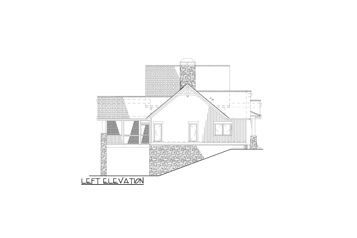 Plan 70593MK: Craftsman Home Plan with Lower Level Game and Bunk Rooms - 3415 Sq Ft - Image #16 - Contemporary, Craftsman, Mountain, Vacation