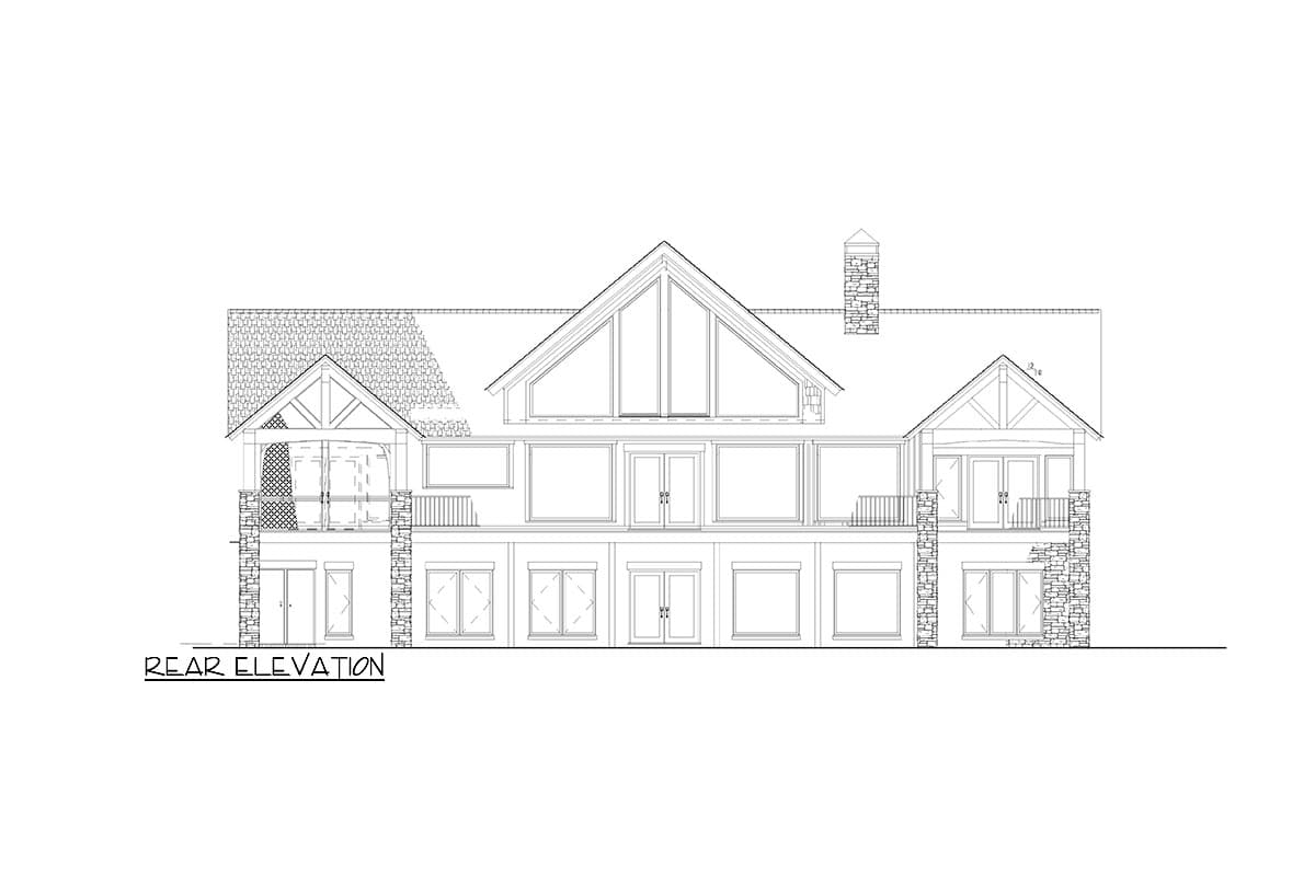 Plan 70593MK: Craftsman Home Plan with Lower Level Game and Bunk Rooms - 3415 Sq Ft - Image #17 - Contemporary, Craftsman, Mountain, Vacation