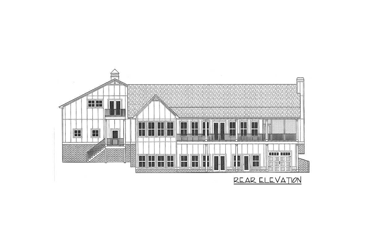 Plan 24388TW: Exclusive Craftsman Ranch Home Plan with Barndominium Car Studio - Image #25 - Barndominium, Country, Craftsman, Northwest
