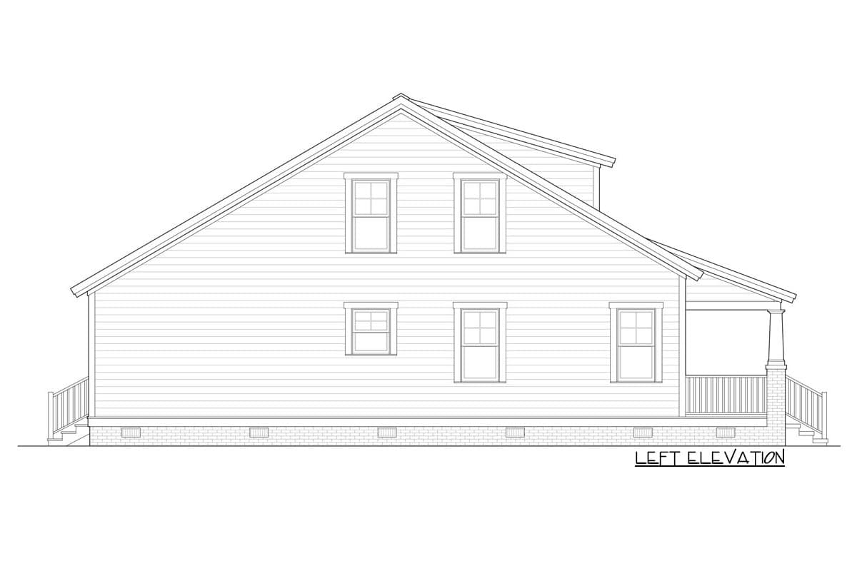 Plan 31529GF: 3-Bedroom Bungalow Plan for a Narrow Lot - Image #6 - Bungalow, Cottage, Country, Craftsman, Vacation