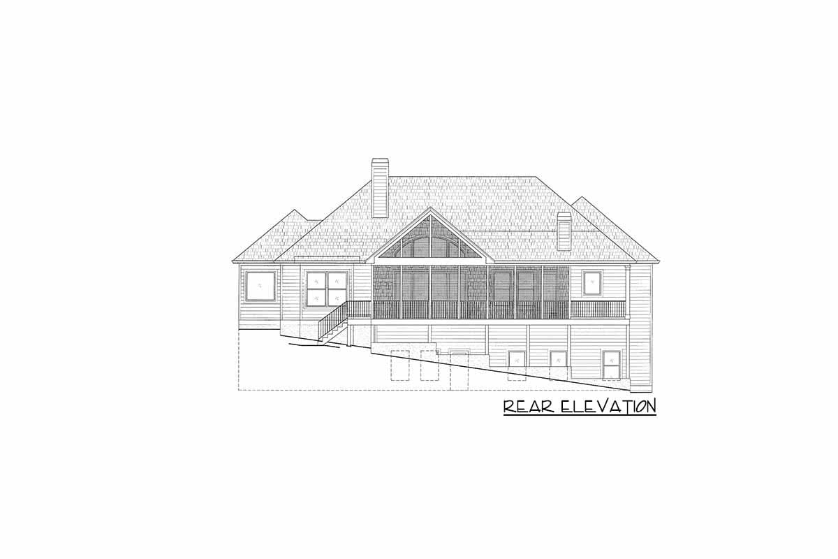 Plan 24389TW: 4-Bed Craftsman House Plan with Walk-out Basement - Image #40 - Country, Craftsman, Rustic