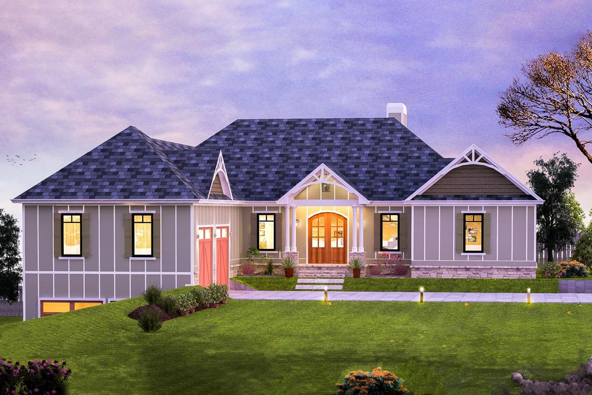 Plan 24389TW: 4-Bed Craftsman House Plan with Walk-out Basement - Image #38 - Country, Craftsman, Rustic