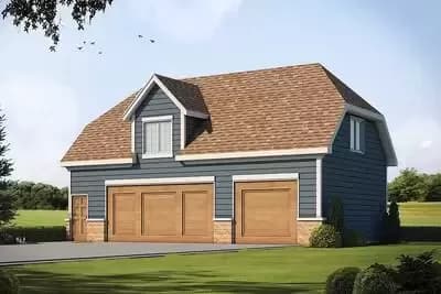 Craftsman-Style Carriage House Plan