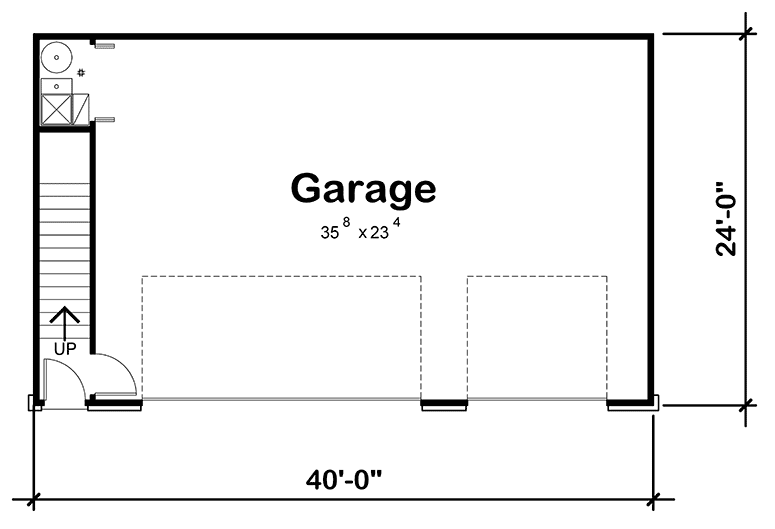 Plan 42552DB: French Country Garage Apartment Plan - Floor Plan - Main Level - Carriage, French Country, Traditional