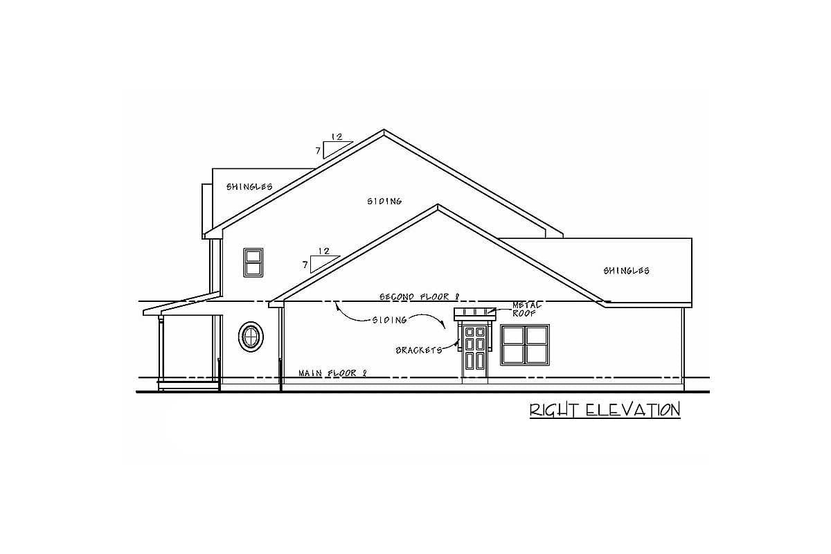 Plan 42546DB: Multi-Generational House Plan with Private Garage Apartment - Image #4 - Northwest, Traditional