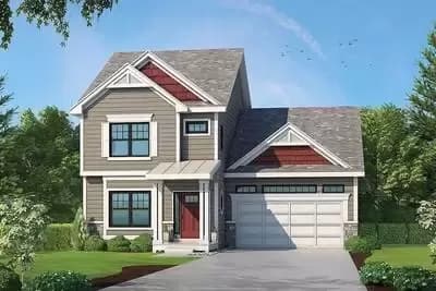 Multi-Generational House Plan with Private Garage Apartment