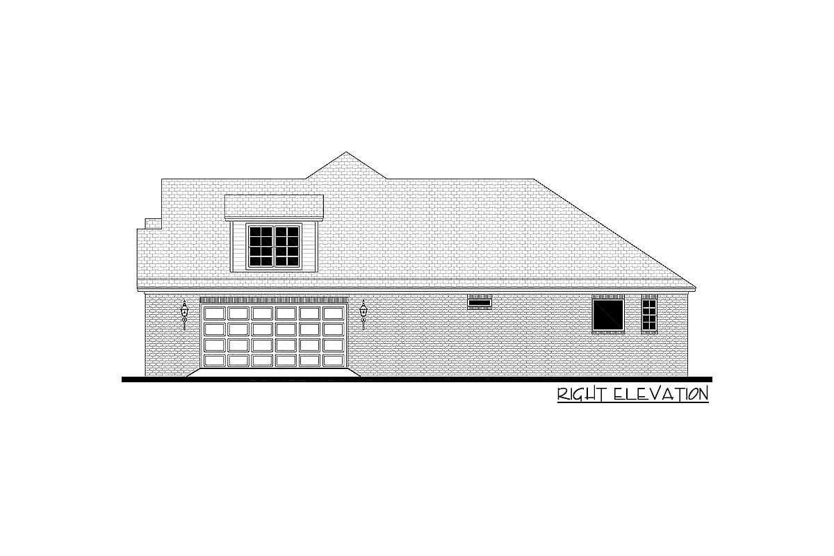 Plan 51785HZ:  3-Bed Acadian-Influenced House Plan with Bonus Room - Image #4 - Acadian, French Country, Louisiana-Style, Southern