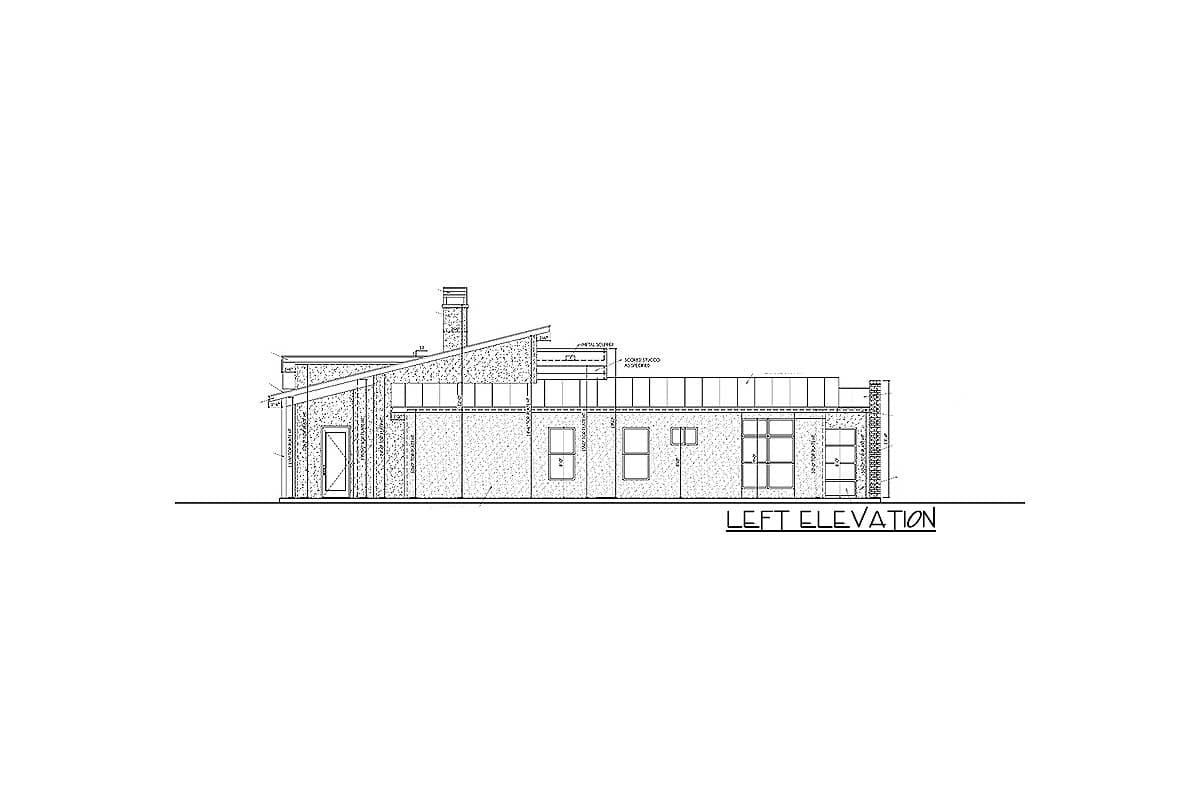 Plan 430042LY:  3-Bedroom Contemporary Home Plan - Image #25 - Contemporary, Mid Century Modern, Modern