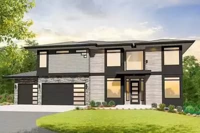 Exclusive Modern 5-bed House Plan with Bonus Room 