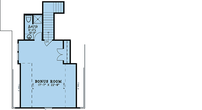 Plan 70599MK: 3-Bed House Plan with Timber Accents and Board and Batten Siding - 2495 Sq Ft - Floor Plan - Bonus Over Garage - European, Traditional