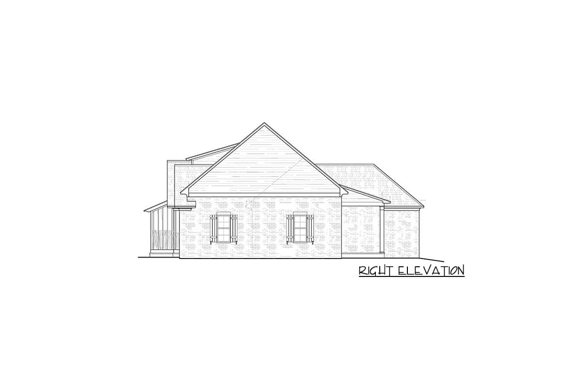 Plan 510043WDY: Single-Story French Country Farmhouse Plan with Private Office - Image #7 - Acadian, Coastal, Farmhouse, French Country, Louisiana-Style, New American