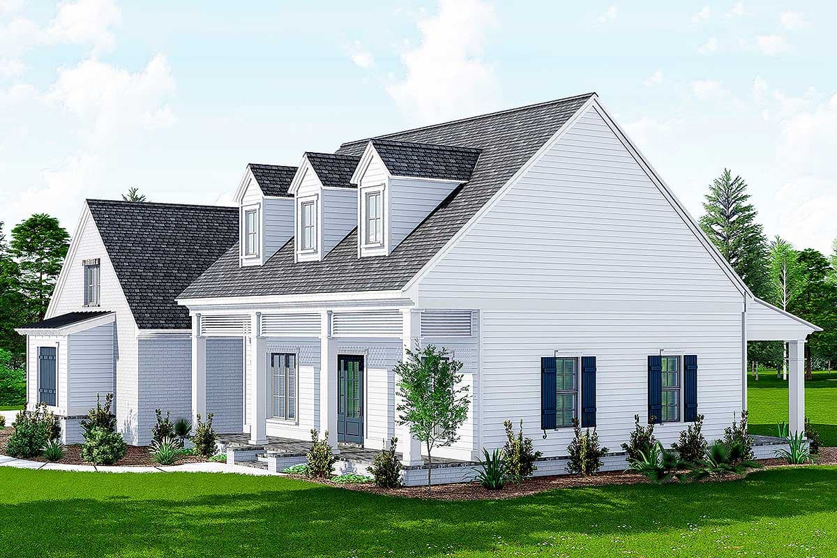 Plan 510044WDY: Charming 3-Bedroom Acadian Farmhouse Plan  - Image #4 - Acadian, Farmhouse, French Country, Louisiana-Style