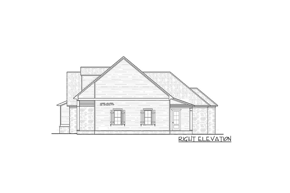 Plan 510044WDY: Charming 3-Bedroom Acadian Farmhouse Plan  - Image #7 - Acadian, Farmhouse, French Country, Louisiana-Style