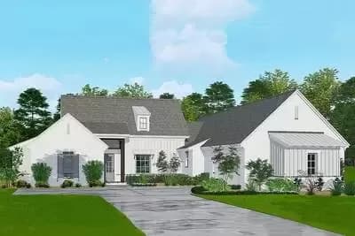 Single-Story 3-Bedroom French Country House Plan