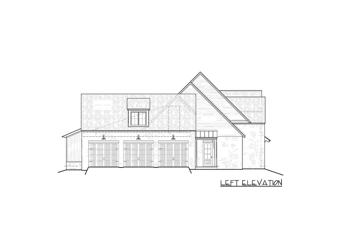 Plan 510051WDY: Beautiful 4-Bedroom Transitional Acadian House Plan with Keeping Room - Image #4 - Acadian, European, French Country, Louisiana-Style, New American, Southern, Transitional