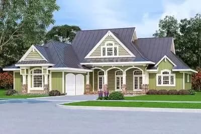 Charming European Cottage Plan with the Ultimate Owner's Suite and Gourmet Kitchen
