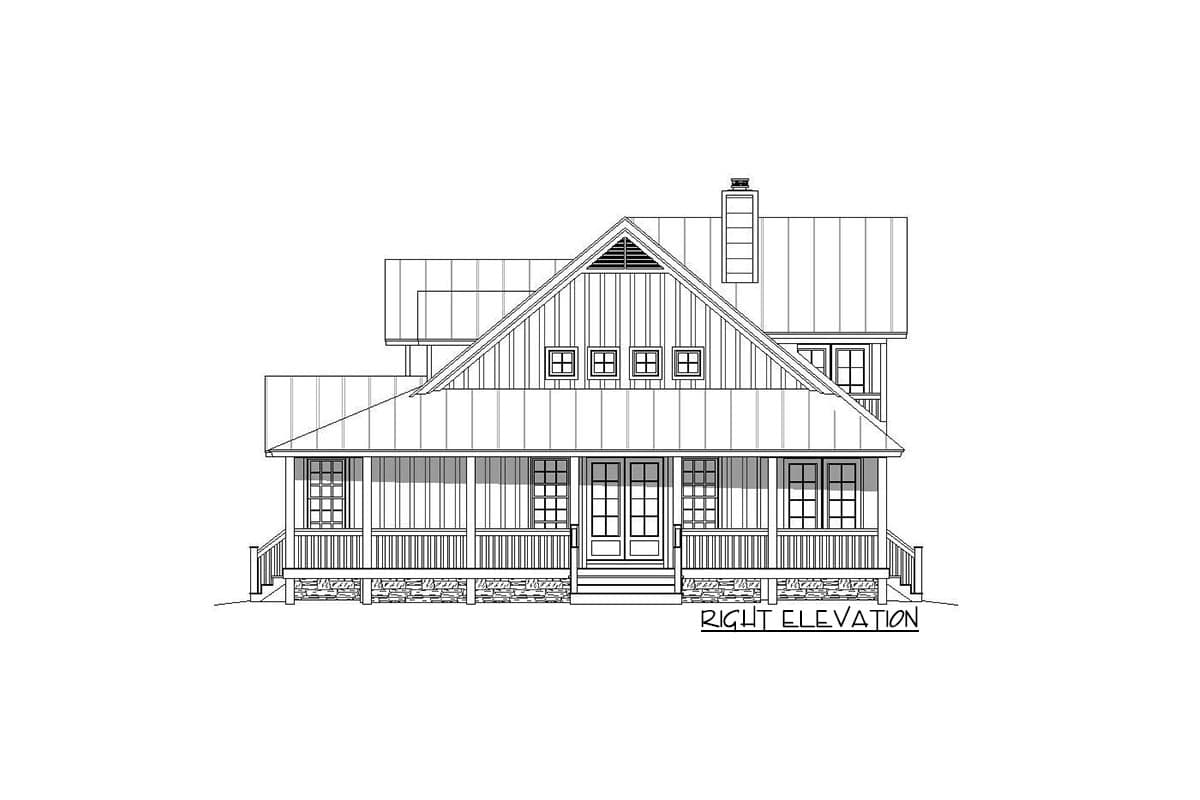 Plan 68540VR: Country Home Plan with Two Master Suites and a Carport - Image #5 - Country, Farmhouse, Rustic, Traditional