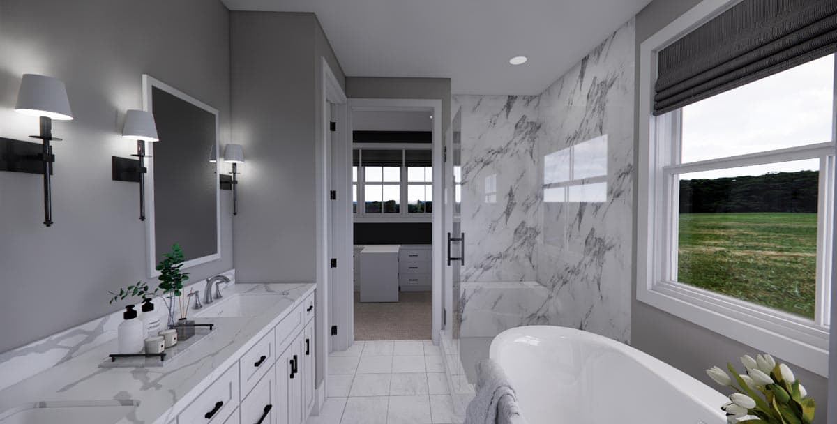 Plan 14667RK: Modern-Meets-Farmhouse with Optional Rear Garage Door to Outdoor Living - Image #33 - Contemporary, Country, Farmhouse, Modern Farmhouse, New American, Southern, Transitional