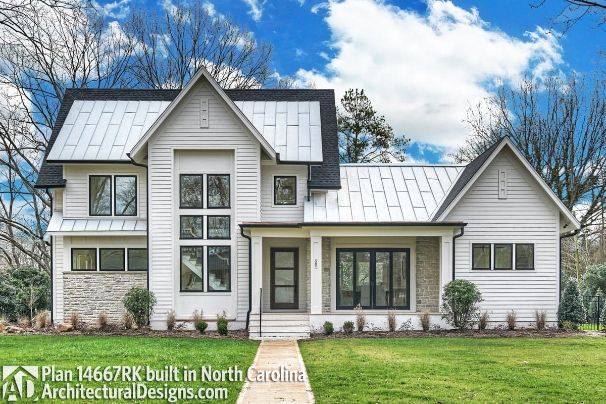 Plan 14667RK: Modern-Meets-Farmhouse with Optional Rear Garage Door to Outdoor Living - Image #5 - Contemporary, Country, Farmhouse, Modern Farmhouse, New American, Southern, Transitional