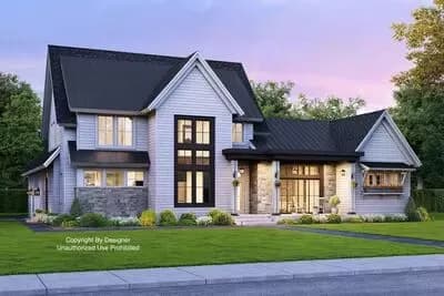 Modern-Meets-Farmhouse with Optional Rear Garage Door to Outdoor Living
