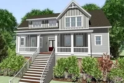 Spacious 4-Bedroom House Plan with Elevator and Main-Floor Master