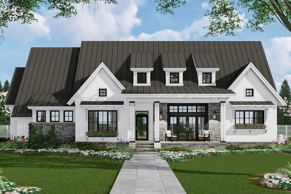 Plan 14668RK: 3-Bed Modern Farmhouse Plan with Finished Bonus Room - 2287 Sq Ft - Image #58 - Country, Farmhouse, Modern Farmhouse, New American, Ranch, Traditional