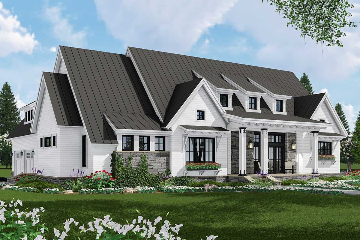 Plan 14668RK: 3-Bed Modern Farmhouse Plan with Finished Bonus Room - 2287 Sq Ft - Image #59 - Country, Farmhouse, Modern Farmhouse, New American, Ranch, Traditional